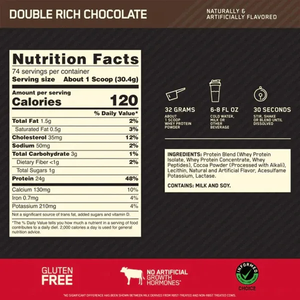 Optimum Nutrition Whey Gold Standard (2.27kg) image 2