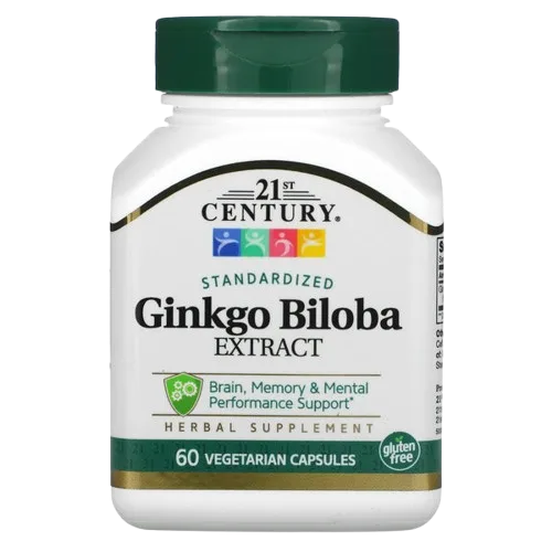 21st Century Ginkgo Biloba 60 Vegetarian Capsules