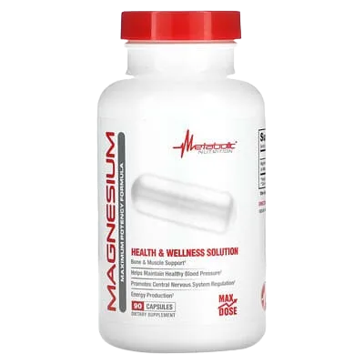Metabolic  Magnesium 650 mg, 90 Capsules